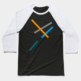 Minimal Lines - Abstract Baseball T-Shirt